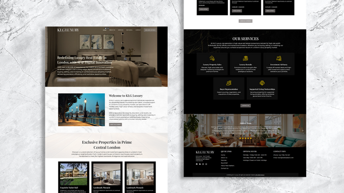 KLG Property: Branding & Website done by the MX Web Design team 