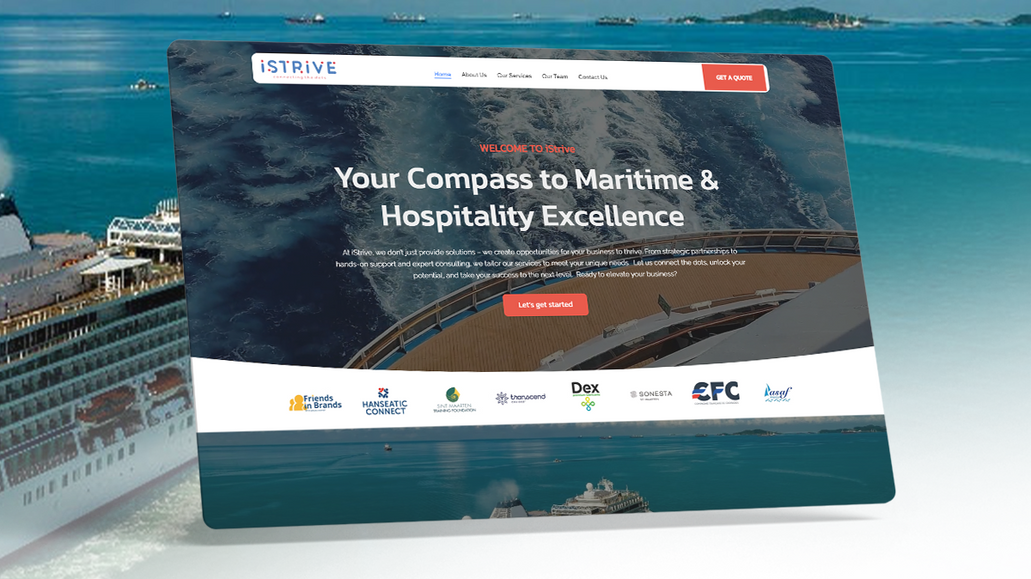 iStrive Consultancy: A fully custom-built Wix Studio site, redesigned from Wix Editor without using a template.