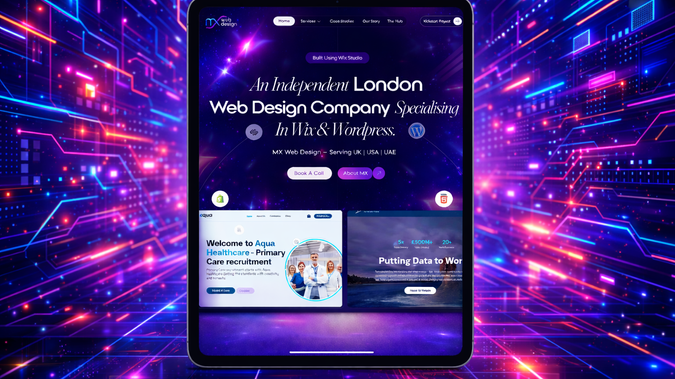 MX Web Design Wix Wordpress Experts UK: New Website for MX Web Design, Built on Wix Studio 2026 by myself. Top ranking for Wix Expert UK with ongoing GEO & SEO work. 