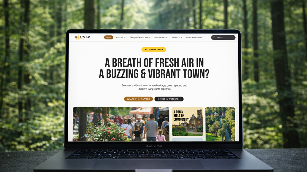 Watford Actually, Part Of Watford Council: Watford Council – Watford Actually
Website Redesign & Migration to Wix Studio

Watford Council approached us to modernise the Watford Actually website and move it from the standard Wix Editor to Wix Studio 🚀

The original build worked, but it lacked the flexibility, responsive control and scalability needed for a growing, content-heavy community platform.

We redesigned and rebuilt the site from the ground up in Wix Studio, focusing on:

🎨 A cleaner, more modern UX & UI
📱 Fully controlled responsive layouts across all breakpoints
⚡ Improved performance and structure
🧱 Scalable content architecture for news, events and investment pages

The result is a faster, more polished and future-ready platform that properly reflects the vibrancy of Watford — and gives the council full control moving forward.

Built properly under the surface. Designed to grow.