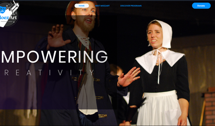 MoezArt Productions: As a well-established youth theatre non-profit organization, I prioritized optimizing UX and elevating brand recognition, achieving this by redesigning the logo and ensuring website colors and design elements align seamlessly, enhancing overall branding for the company.

This project included:
* Logo Design
* Custom Wix Studio Website Design
* Multiple Coded Elements
* Custom Slideshows throughout
* Custom Animated text & Buttons
* Google SEO keywords & metatags