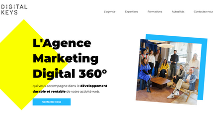 Digital Keys: Refonte du site de Digital Keys - agence spécialisée dans le marketing digital