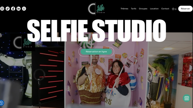 Selfie Studio: Site e-commerce pour un studio poto immersif