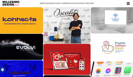 Millesimo design: Sito vetrina per il mio studio Millesimo design | Brand design & digital communication strategy