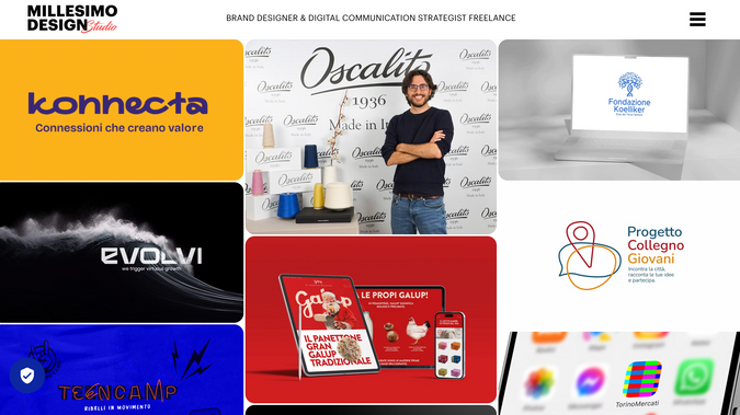Millesimo design: Sito vetrina per il mio studio Millesimo design | Brand design & digital communication strategy