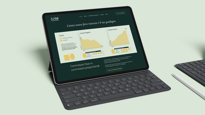 Ambrosetti Asset Management: Sito vetrina con un grande studio di identità visiva e rebranding. Infografiche, illustrazioni e animazioni valorizzano il sito e lo rendono unico.