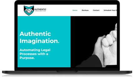 Authentic Imagination AI: Animation-enriched, minimalistic AI themed website for Personal Injury Law Firms