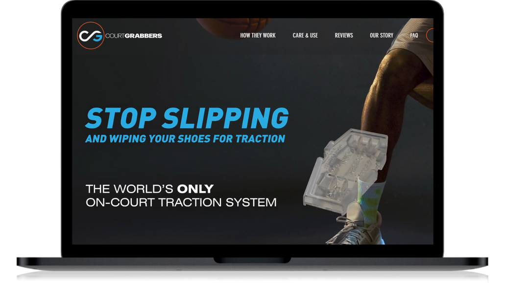 Court Grabbers - eCommerce: Content, Video, & Animation-Enriched e-Commerce website for Court Grabbers - a unique, sports-related product which helps young athletes gain traction on the court, in the arena, etc!