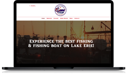 True North Charters: Logo & Complete Branding Overhaul (with location & fishing charter-specific SEO); website redesign with typography, colors, and layout/aesthetic upgrades.