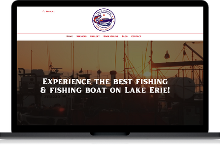 True North Charters: Logo & Complete Branding Overhaul (with location & fishing charter-specific SEO); website redesign with typography, colors, and layout/aesthetic upgrades.
