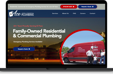 Ace Plumbing: Dynamic, Content-Enriched Fully Responsive Website for Ace Plumbing - based in El Paso, Texas. This was one of our most eye-catching website redesigns to date :)
