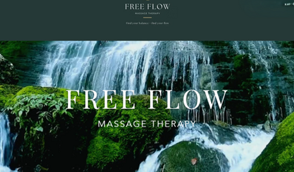Free Flow Massage Therapy: New classic website. Also designed and supplied matching brochures and gift cards.
