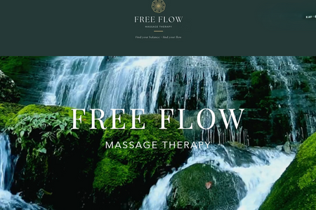 Free Flow Massage Therapy: New classic website. Also designed and supplied matching brochures and gift cards.