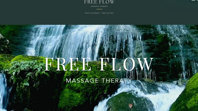Free Flow Massage Therapy: New classic website. Also designed and supplied matching brochures and gift cards.