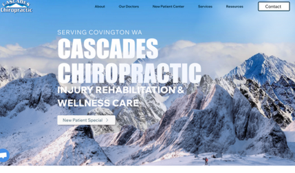 Cascade-Chiro: Chiropractic Website. 50 page website re-design with a foundation in SEO.