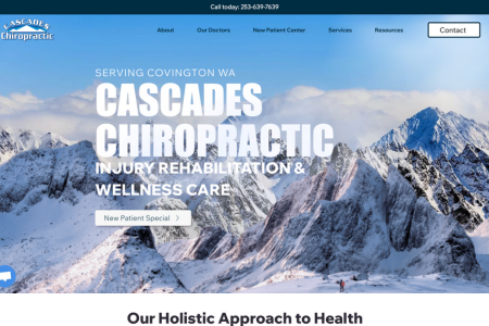Cascade-Chiro: Chiropractic Website. 50 page website re-design with a foundation in SEO.