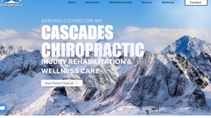 Cascade-Chiro: Chiropractic Website. 50 page website re-design with a foundation in SEO.
