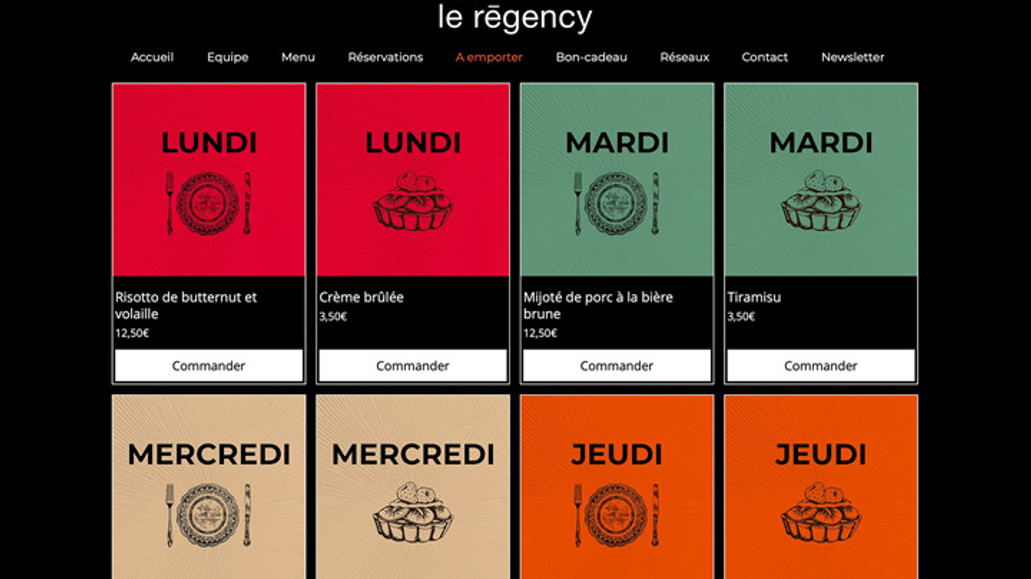 Restaurant le Régency: Site à fonctions avancées et vente à emporter