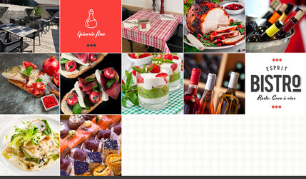 Restaurant Esprit Bistro: Site à fonctions avancées et vente à emporter