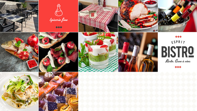 Restaurant Esprit Bistro: Site à fonctions avancées et vente à emporter