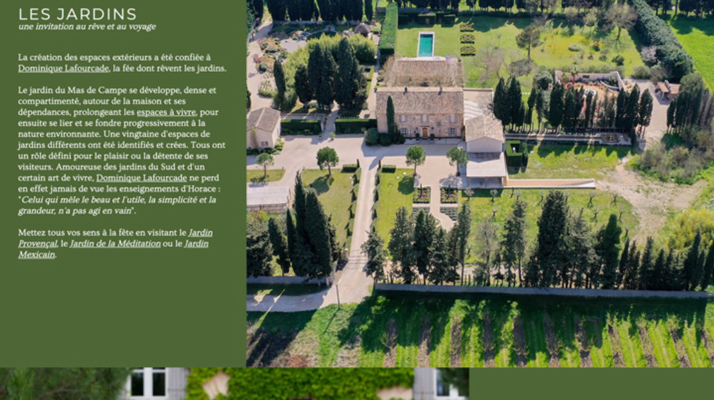 Mas de Campe: Site vitrine location en Provence