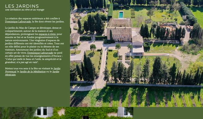 Mas de Campe: Site vitrine location en Provence