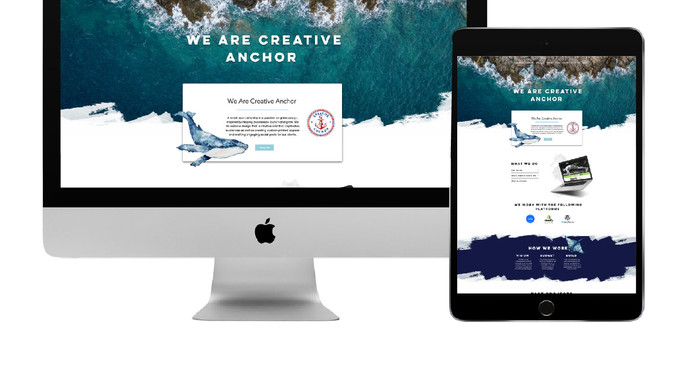 Creative Anchor: At Creative Anchors we are both in love with the ocean everything from its serenity to colour and the beautiful creatures that inhabit it. We wanted to create a website that paid homage to our love for the ocean as well as show off our talents and abilities.