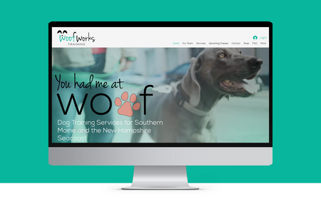 Woof Works Training: Web Design, Brand Development, Logo Design, Business Card Design, Social Media Design 