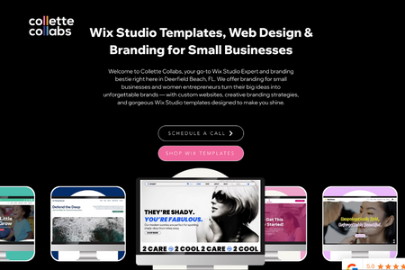 Shop Templates or Go Custom – Collette Collabs: Want a beautifully branded site without the big custom price tag? Collette Collabs offers expertly designed Wix templates plus custom design services tailored to small business owners ready to level up. 

Shop templates or go custom—either way, we make your brand unforgettable.