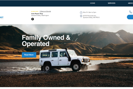 Lake Street Automotive: Designed a website for the auto shop in Spokane, WA