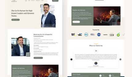 Matt Moran: This is my client Matt's project, where I designed the Figma mockup and developed the website in Wix Studio.