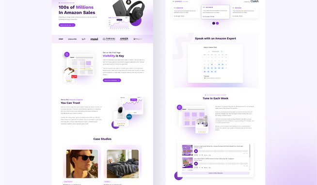 Amazon Growth Lab: This is my client Yonah project, where I designed the Figma mockup and developed the website in Wix Studio.
