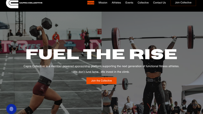 Capra Collective: Capra Collective is a member-powered sponsorship platform supporting the next generation of functional fitness athletes.

