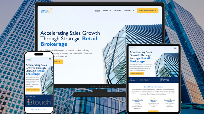 Omnix Brokers: In this project, we developed a conversion-focused, visually refined website. Every element was intentionally designed to guide users, improve engagement, and drive action. We aligned the design with the brand’s positioning to elevate credibility and stand out in the market. The result is a high-performing digital presence built to turn traffic into real business.
