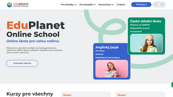 Eduplanet Online School: **Client Requirements:**

* A modern and user-friendly website
* Fully responsive for desktop and mobile devices
* Content tailored to different target audiences
* Automation processes set up after client interactions with the website

**Project Deliverables:**

* Industry and niche analysis
* Logo creation and brand color selection
* Use of licensed illustrations and icons
* Design adaptation for the Wix platform
* Basic SEO optimization
* Domain connection and setup
* Full website testing before launch