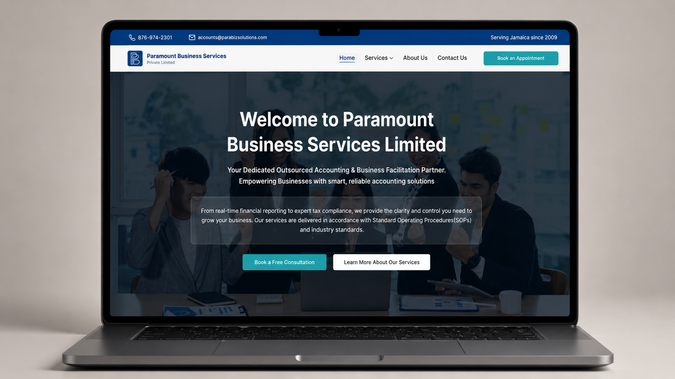 Paramount Business Services: Website Design & Developments