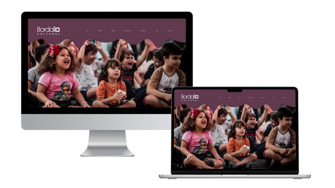 Bordallo Cultural: Descrição do projeto
Desenvolvimento do site Bordallo Cultural no Wix Studio, com layout moderno e responsivo. O projeto teve como objetivo valorizar a atuação da rede cultural e artística, apresentando informações sobre eventos, atividades formativas, espetáculos e parcerias. O design foi pensado para transmitir dinamismo e acessibilidade, conectando o público ao universo da cultura de forma clara e atrativa.

Diferenciais do projeto:
*Layout responsivo, otimizado para desktop e mobile.
*Estrutura organizada para divulgação de eventos e projetos culturais.
*Paleta de cores e tipografia alinhadas à identidade visual da marca.
*Integração com recursos multimídia (fotos, vídeos e notícias).
*Seções que destacam artistas, oficinas e espetáculos.
*Navegação intuitiva que facilita o acesso a informações e contato.
*Implementação de SEO  para ampliar a presença digital.