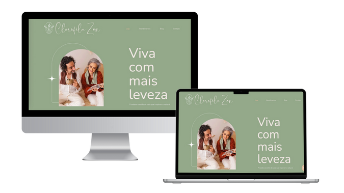 Clorofila Zen: Desenvolvimento do site Clorofila Zen no Wix Studio, com foco em transmitir leveza, equilíbrio e bem-estar. O layout personalizado e responsivo foi pensado para apresentar serviços holísticos, conteúdos sobre saúde integral e facilitar o contato de clientes em busca de qualidade de vida. O design combina estética natural com navegação simples e funcional.

Diferenciais do projeto:
*Layout responsivo, adaptado para desktop e mobile.
*Identidade visual com cores e elementos inspirados na natureza.
*Estrutura clara para apresentar serviços, terapias e conteúdos.
*Integração com blog para publicação de artigos e dicas de bem-estar.
*Espaço de contato otimizado para facilitar agendamentos.
*SEO básico implementado para melhorar a visibilidade online.
*Experiência de navegação acolhedora, alinhada à proposta da marca.