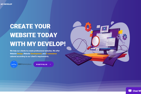 My Develop: Creating a portfolio website for web designer