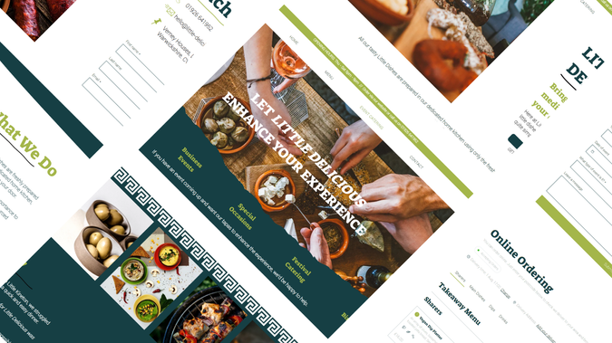 Little Delicious: These clients were setting up a brand new tapas delivery business, and needed a brand new website to showcase their food as well as provide an online ordering source for clients. It was a full designed, based on their branding, with Wix Restaurants integration to take clients from choosing tasty food, paying and getting it delivered to their door! 