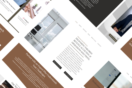 Revdirector.io: This client came to me with no branding or logo, so we established a nice clean colour palette to work with and with that created a simple text logo. We then pulled this design throughout the site, featuring a blog and services page, as well as contact form. 