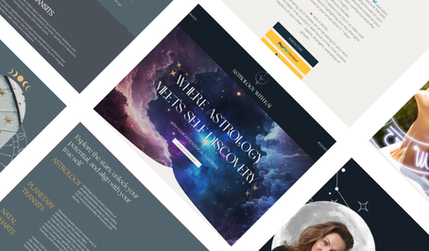 Astrology With Kai: Kalina came to me with the start of a logo, but no real colour palette or visual identity so we can began by honing down on this. I supported with her font pairings, colours and some beautiful images to suit the vision. I then built her an advanced website using Wix Stores to sell her different, online services! It was a lovely site to build with a smiling client at the end.