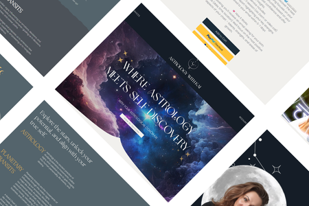 Astrology With Kai: Kalina came to me with the start of a logo, but no real colour palette or visual identity so we can began by honing down on this. I supported with her font pairings, colours and some beautiful images to suit the vision. I then built her an advanced website using Wix Stores to sell her different, online services! It was a lovely site to build with a smiling client at the end.