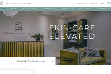  The Dermatology House: This advanced website has been redesigned and migrated from WordPress to Wix.