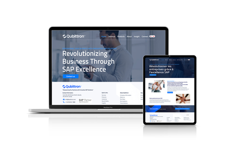 Qubittron SAP services: For the Qubittron project, I designed and developed a comprehensive website that showcases their SAP services with a focus on digital transformation and business excellence. I was responsible for creating all the content, including text, video, images, and branding, delivering a fully turnkey solution. The result is a cohesive and engaging digital presence that aligns with Qubittron's strategic goals and enhances their brand identity.
