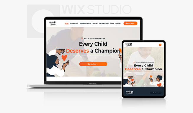  Barry Bonds Family Foundation : Charity Wix Studio