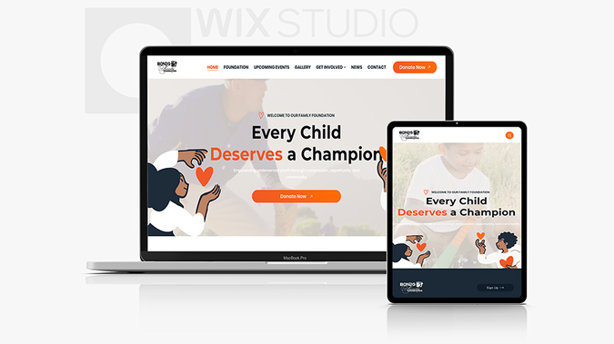 Barry Bonds Family Foundation : Charity Wix Studio