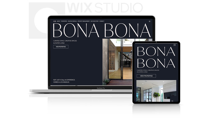 Bona Bona LLC: All-New Branding & Web Development (Wix Studio Site)