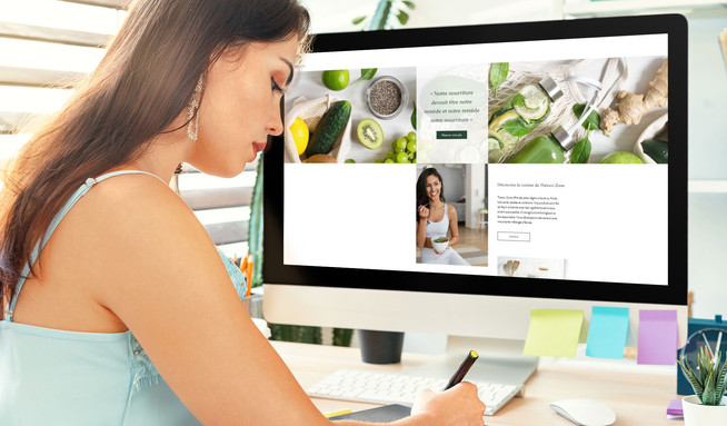 Theravi Zone: Conception+ infographie + boutique en ligne + formation