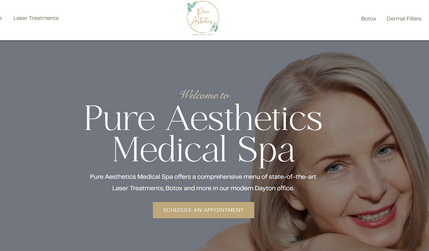 Pure Aesthetics: Built from Scratch &amp; SEO Campaign